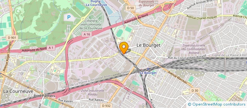 localisation de l'entreprise PRESTATIONS SERVICES PLUS à LE BOURGET