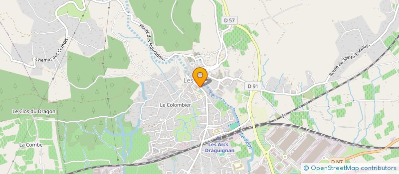 localisation de l'entreprise PRESTATIONS SERVICES VINICOLES  LES ARCS