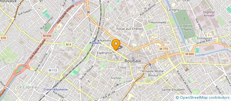 localisation de l'entreprise PRESTATIONS SPECIALISEES INTERIMAIRES à ROUBAIX