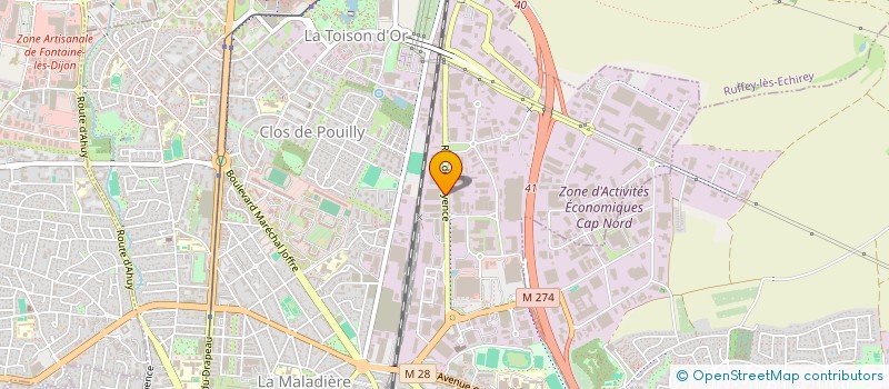 localisation de l'entreprise PRESTATIONS VITICOLES  DIJON