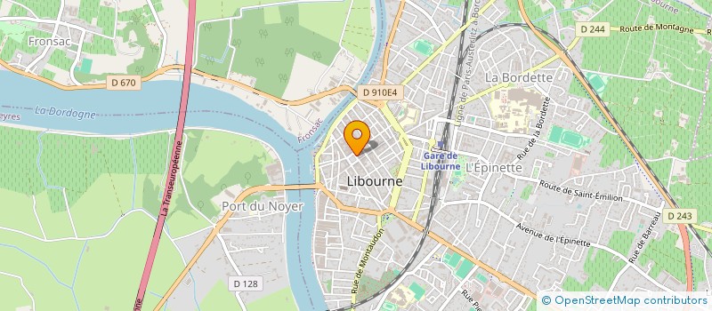 localisation de l'entreprise PRESTATIONS VITICOLES EN BORDELAIS à LIBOURNE