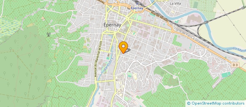 localisation de l'entreprise PRESTATIONS VITICOLES SPARNACIENNES à EPERNAY