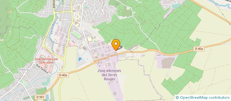 localisation de l'entreprise PRESTATIONS VITICOLES VINICOLES  EPERNAY