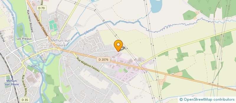 localisation de l'entreprise PRESTAVAL  MEHUN-SUR-YEVRE