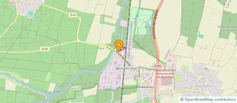 localisation de l'entreprise PRESTAVIN  BENNWIHR