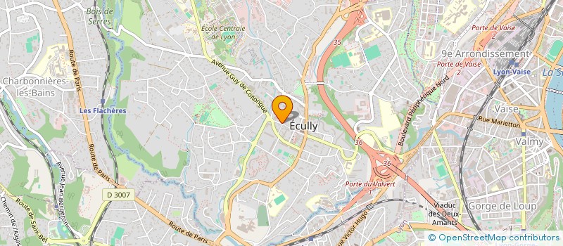 localisation de l'entreprise PRESTECH  ECULLY