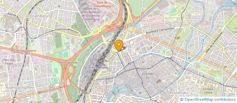 localisation de l'entreprise PRESTELEC  STRASBOURG
