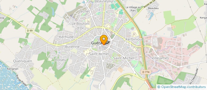 localisation de l'entreprise PRESTI à GUERANDE