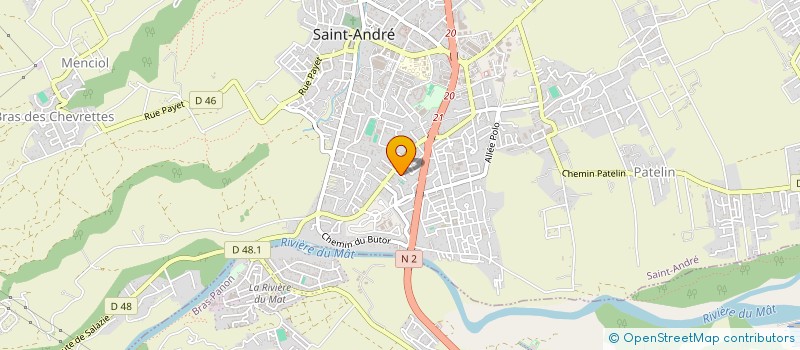 localisation de l'entreprise PRESTI BAT à SAINT-ANDRE