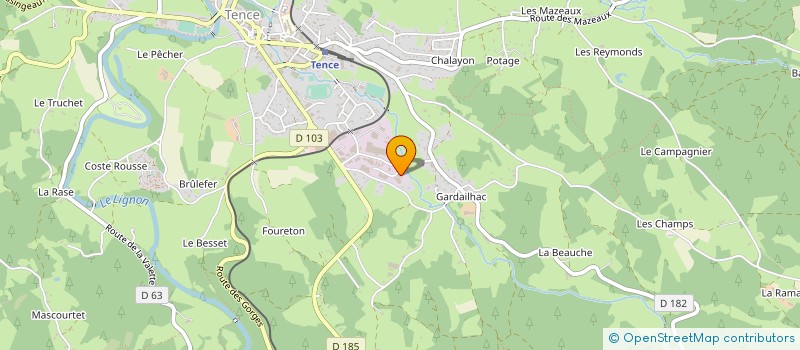 localisation de l'entreprise PRESTI COLOR  TENCE