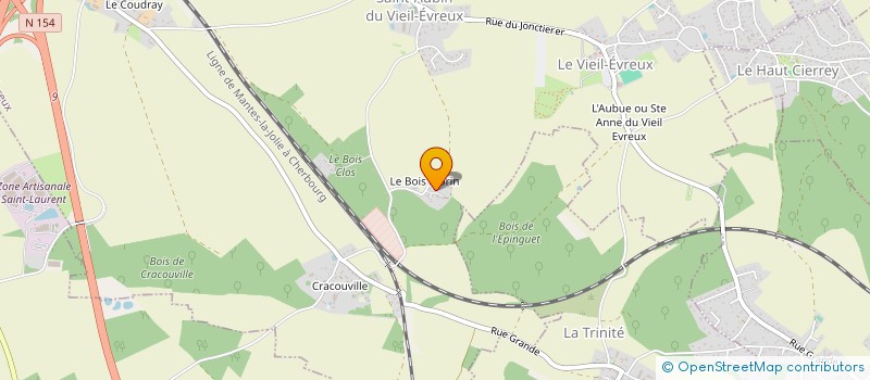 localisation de l'entreprise PRESTI'JARDIN PRO  LE VIEIL-EVREUX