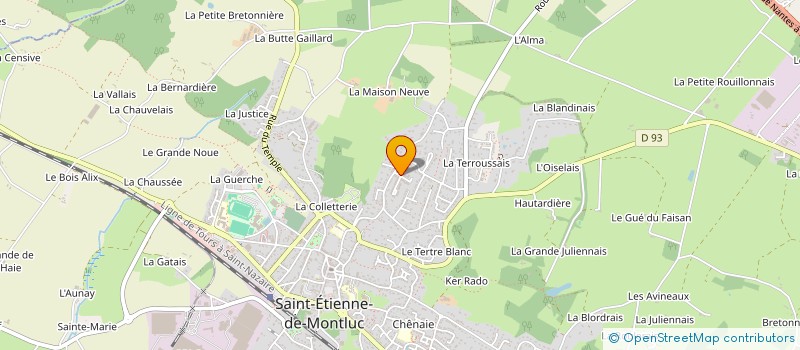 localisation de l'entreprise PRESTI'NANTES VTC  SAINT-ETIENNE-DE-MONTLUC