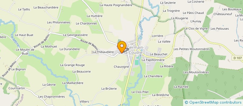 localisation de l'entreprise PRESTI SERVICES à SAINT-GERMAIN-DE-LA-COUDRE