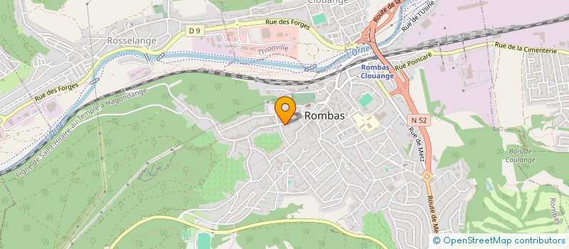 localisation de l'entreprise PRESTI'THERM  ROMBAS