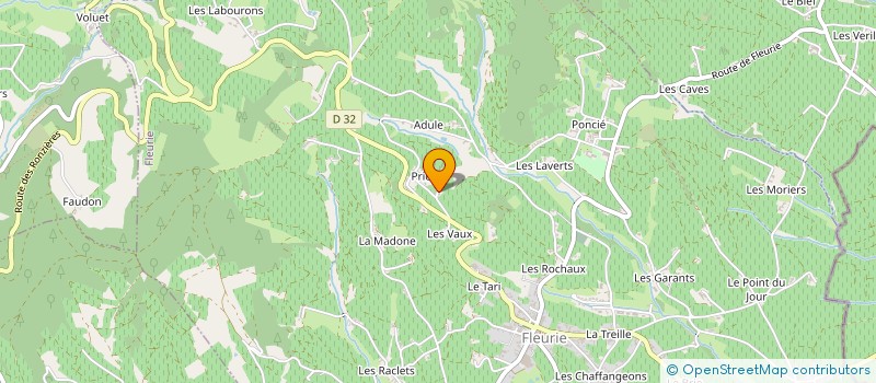 localisation de l'entreprise PRESTI-VIN à FLEURIE