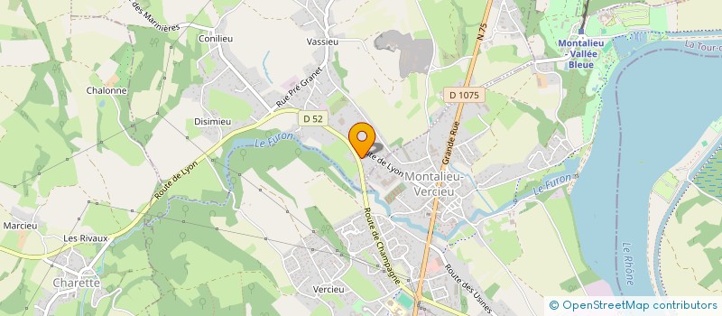 localisation de l'entreprise PRESTIAIR  PORCIEU-AMBLAGNIEU