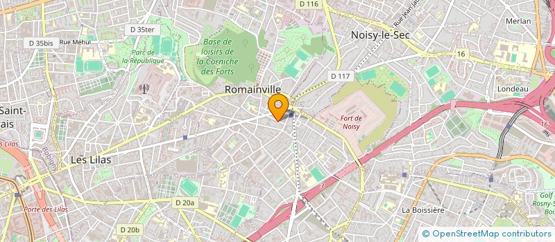 localisation de l'entreprise PRESTICAR à ROMAINVILLE