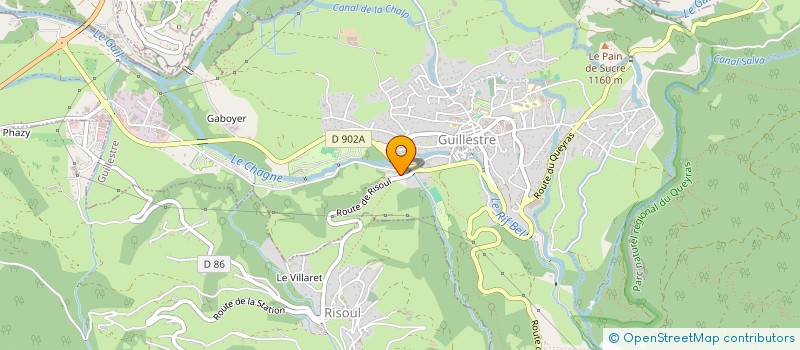 localisation de l'entreprise PRESTICLE CONCIERGERIE  GUILLESTRE