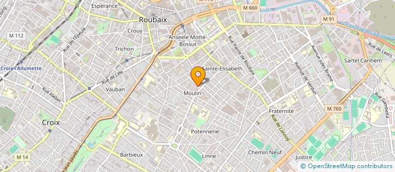 localisation de l'entreprise PRESTIG'AUTO 59 à ROUBAIX