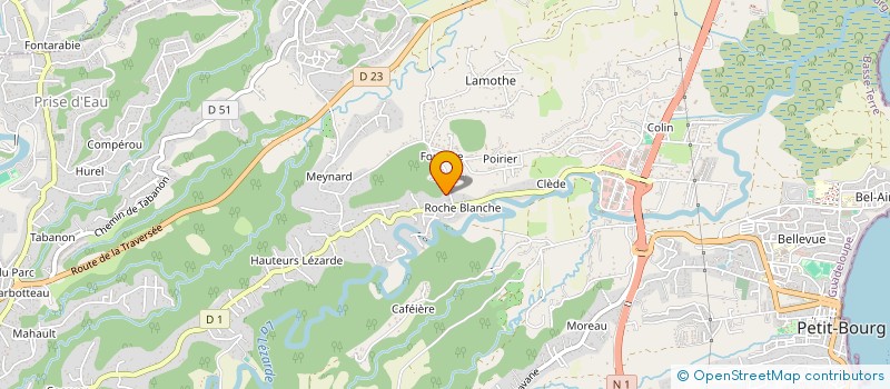 localisation de l'entreprise PRESTIG'BEAUTE à PETIT-BOURG