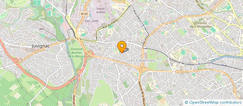 localisation de l'entreprise PRESTIG BOIS SOFIG à MONTPELLIER