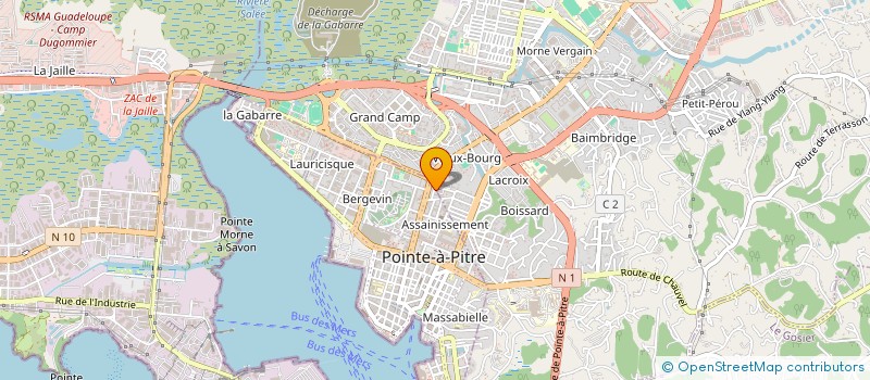 localisation de l'entreprise PRESTIG DISTRI CARAIBE à POINTE-A-PITRE