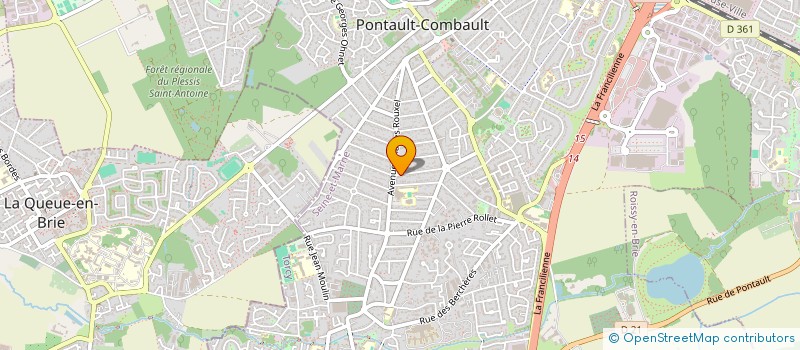 localisation de l'entreprise PRESTIG'IMMO à PONTAULT-COMBAULT