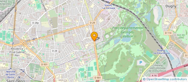 localisation de l'entreprise PRESTIGE 2000 à STAINS