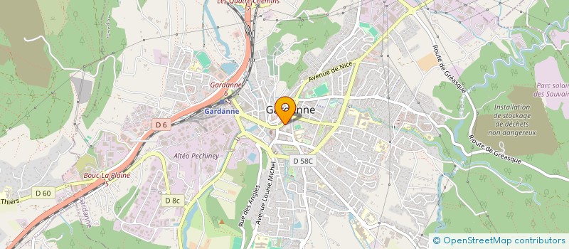 localisation de l'entreprise PRESTIGE à GARDANNE