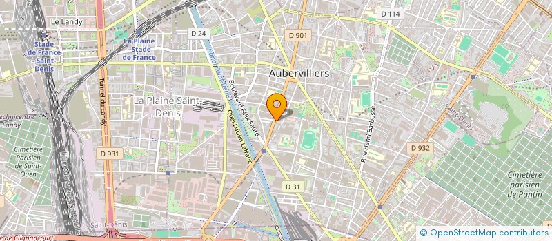 localisation de l'entreprise PRESTIGE à AUBERVILLIERS