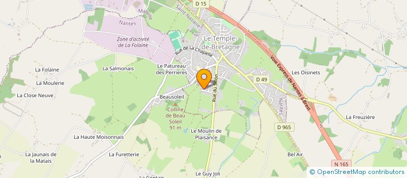 localisation de l'entreprise PRESTIGE  LE TEMPLE-DE-BRETAGNE