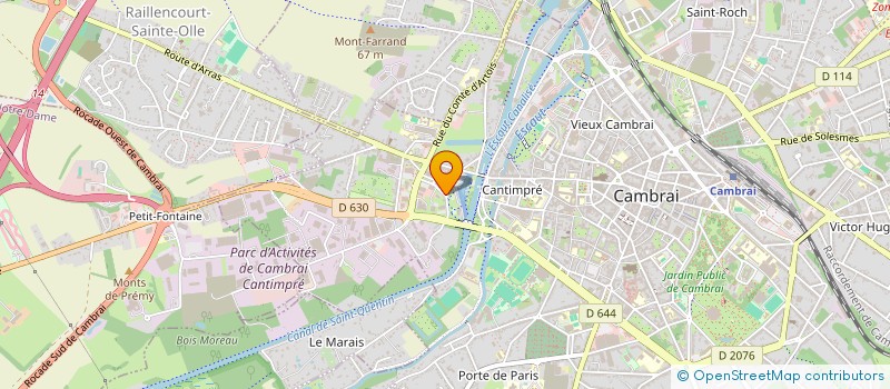 localisation de l'entreprise PRESTIGE  CAMBRAI