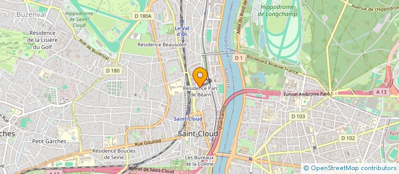 localisation de l'entreprise PRESTIGE à SAINT-CLOUD
