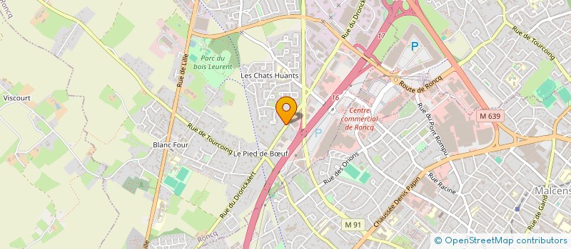 localisation de l'entreprise PRESTIGE A BORD  RONCQ