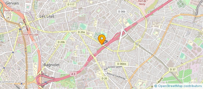 localisation de l'entreprise PRESTIGE AMBULANCES  MONTREUIL