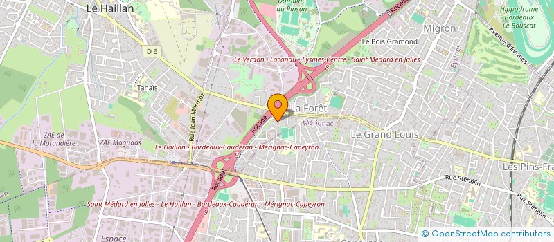 localisation de l'entreprise PRESTIGE AUTO à EYSINES