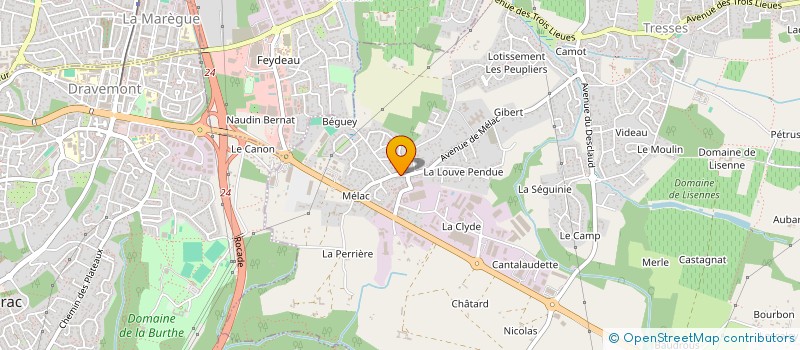 localisation de l'entreprise PRESTIGE AUTO à TRESSES
