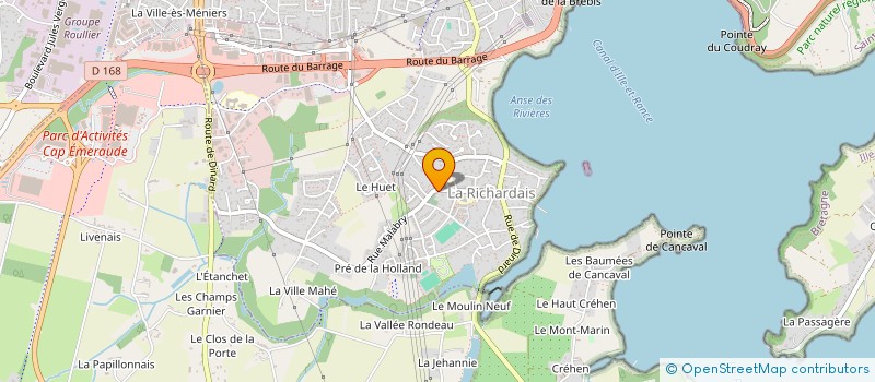 localisation de l'entreprise PRESTIGE AUTO  SAINT-MALO