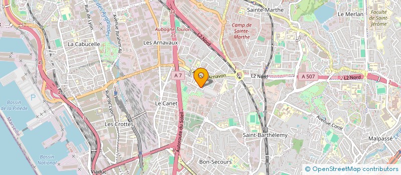 localisation de l'entreprise PRESTIGE AUTO  MARSEILLE