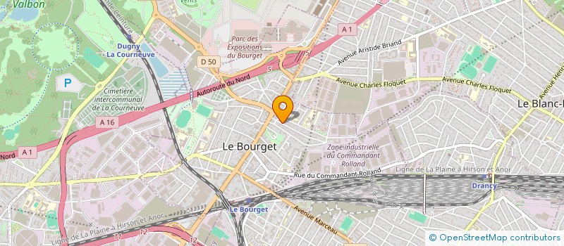 localisation de l'entreprise PRESTIGE AUTO à LE BOURGET