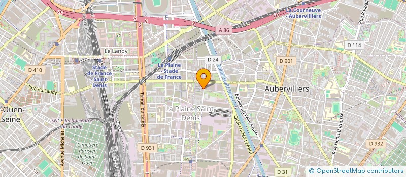 localisation de l'entreprise PRESTIGE B&E SERVICE  AUBERVILLIERS