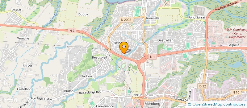 localisation de l'entreprise PRESTIGE BAR EVENT  BAIE-MAHAULT