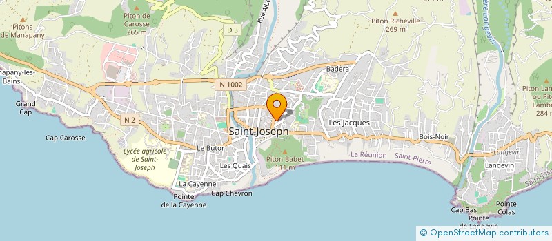 localisation de l'entreprise PRESTIGE BARBER 7 à SAINT-JOSEPH