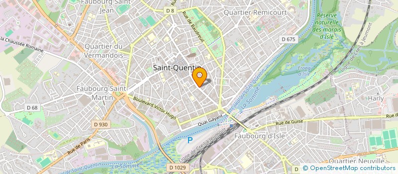 localisation de l'entreprise PRESTIGE BARBER à SAINT-QUENTIN