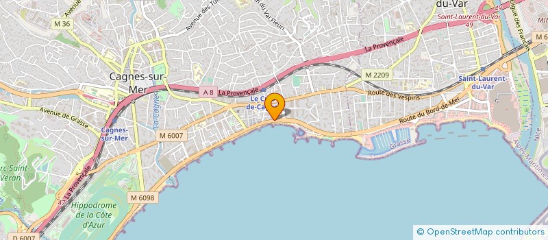 localisation de l'entreprise PRESTIGE BEAUTE à CAGNES-SUR-MER