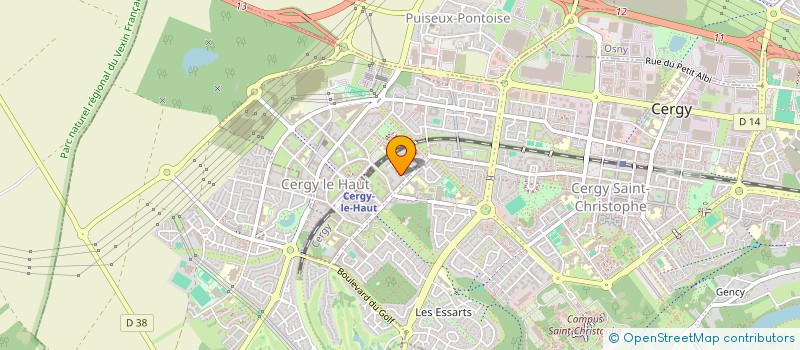 localisation de l'entreprise PRESTIGE CAP  CERGY