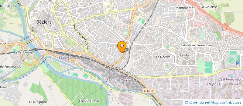 localisation de l'entreprise PRESTIGE CLOTURE  BEZIERS