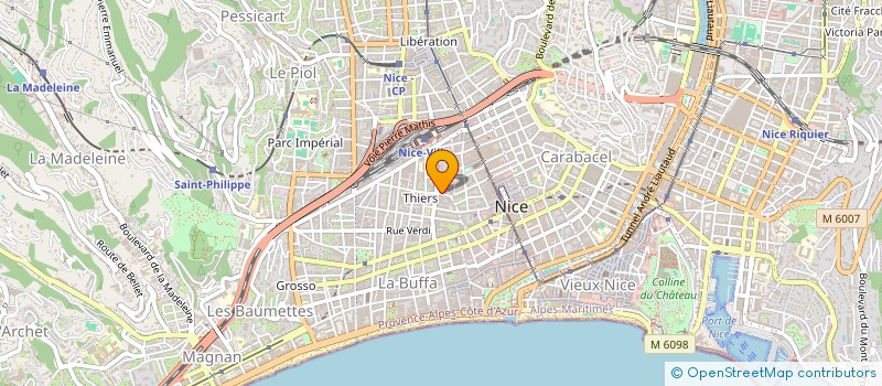 localisation de l'entreprise PRESTIGE COIFFURE à NICE
