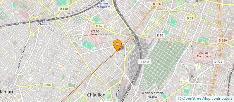 localisation de l'entreprise PRESTIGE  COIFFURE  CHATILLON