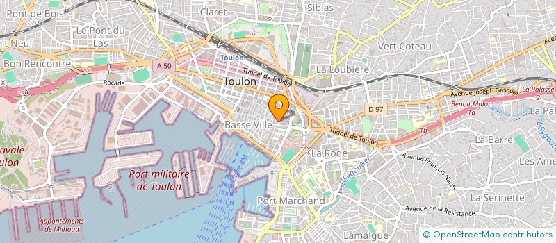 localisation de l'entreprise PRESTIGE COMPTA  TOULON